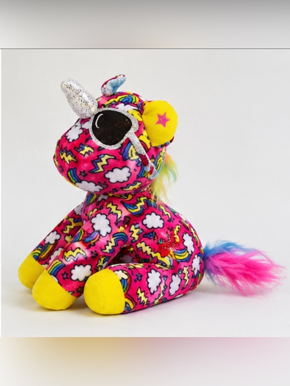 4/$10- Cutetitos Unicornito Boltito Plush With Rainbow, lightning, glasses Stuff